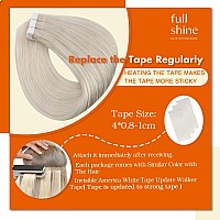 Full Shine Invisible Tape In Hair Extensions For Woman Remy Straight Hair Extensions Tape In 14 Inch Fashion Tape In Human Hair