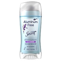 Secret Aluminum Free Deodorant For Women 48Hr Odor Protection Free Of Parabens Dyes Talc Baking Soda Lavender Scent 24 Oz