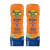 Banana Boat Sport Ultra, Reef Friendly, Broad Spectrum Sunscreen Lotion, SPF 15, 8oz. - Twin Pack