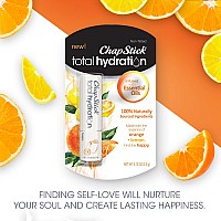 Chapstick Total Hydration Essential Oils Happy Orange And Lemon Lip Balm Tube Lip Care 012 Oz