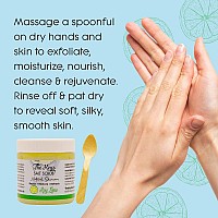 The Keys Sea Salt Scrub Exfoliating Body Scrub Wooden Spoon Foot Scrub Hand Scrub For Men Women Made With Pure Florida