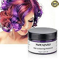 4 Colors Temporary Hair Color Wax Silver Grey Purple Red Blue Natural Hairstyle Cream Professional Coloring Mud For Men Women Ki