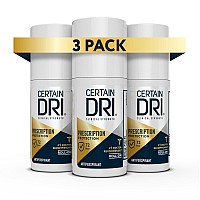 Certain Dri Prescription Strength Clinical Antiperspirant Rollon Hyperhidrosis Treatment For Men Women Longlasting 72Hr Pr