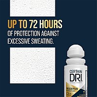 Certain Dri Prescription Strength Clinical Antiperspirant Rollon Hyperhidrosis Treatment For Men Women Longlasting 72Hr Pr