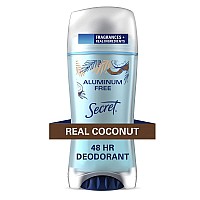 Secret Aluminum Free Deodorant For Women Coconut 24 Oz