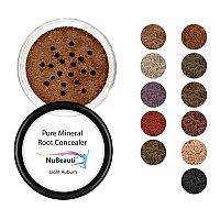 Root Concealer Touch Up Powder Allnatural Crushed Minerals Gray Hair Cover For Black Brown Auburn And Blonde 30 Oz Ligh