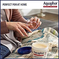 Aquaphor Healing Ointment - Variety Pack, Moisturizing Skin Protectant For Dry Cracked Hands, Heels And Elbows - 14 Oz. Jar + 1.75 Oz. Tube