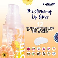 Blossom Scented Moisturizing Lip Gloss Tubes Infused With Real Flowers 03 Fl Oz9Ml Mango