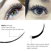 Matte Mink Ellipse Flat Eyelash Extensions 020Mm Thickness C Curl 813Mm Mixed Trays Super Soft For Professional Salon Use C