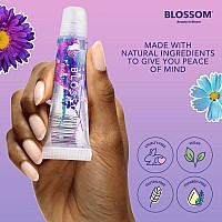 Blossom Scented Moisturizing Lip Gloss Tubes Infused With Real Flowers 03 Fl Oz9Ml Grape