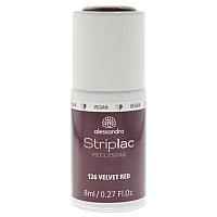 alessandro Striplac Velvet Red Nail Polish - 0.27 oz