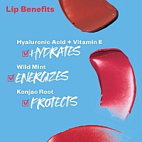 Kosas Lipfuel Hyaluronic Active Sport Lip Balm - Hydrates, Energizes and Protects - Natural Lip Treatment and Care (Pulse)