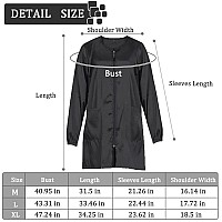 Exttlliy Chameleon Fabric Salon Smock Professional Hair Stylist Jacket Waterproof Haircut Cape Barber Apron Black Xl