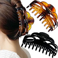 Accglory Large Hair Clips For Thick Hair Plastic Big Claw Clips Updo Hair Styling Accessories For Women Strong Hold Jumbo Hair J