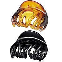 Accglory Octopus Medium Hair Claw Clips Thin Hair Women Noslip Grip Jaw Hair Claw Clip For Fine Hairoctopus