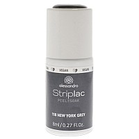 alessandro Striplac Grey Nail Polish 0.27 oz - Quick Dry