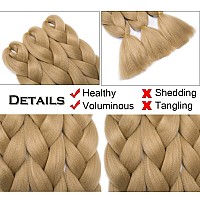 Benehair Ombre Braiding Hair 5 Bundleslot 24Inch Jumbo Braiding Hair Extensions High Temperature Synthetic Braid Hair Braiding