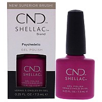 CND Shellac Gel Nail Polish, Plum/Berry, 0.25 fl