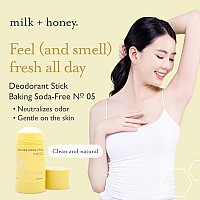 Milk Honey Baking Soda Free Deodorant No 05 Aluminum Free Deodorant For Women And Men Natural Deodorant With Lemon And Vani