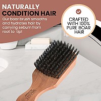 Shash Since 1869 Handmade In Germany The Goto 100 Boar Bristle Hair Brush For Thin To Normal Hair Naturally Conditions I