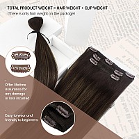 Sunny Clip In Hair Extensions Real Human Hair Brown Clip In Extensions Brown Hair Extensions Clip Ins Human Hair Balayage Dark B