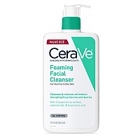 Cerave Foaming Facial Cleanser Daily Face Wash For Oily Skin Hyaluronic Acid Ceramides Niacinamide Fragrance Free Par