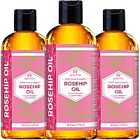 Leven Rose Rosehip Seed Oil For Face 16 Oz Pure Rosehip Oil For Face Unrefined Cold Pressed Rosehip Oil For Body Nighttime