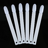 200 Pcs False Nail Art Tips Display Natural Nail Sample Stick With Metal Split Ring Holder