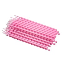 400 Pcs Micro Applicator Brushes Disposable Eyelash Extension Microswab Mascara Wands Brush For Lash Remover Brush Tools Pink F