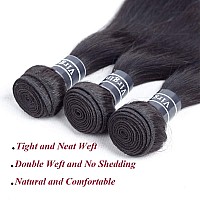 Amella Hair Brazilian Straight Hair 1 Bundle 100 Unprocessed Brazilian Virgin Human Hair Bundles Natural Black 24Inch