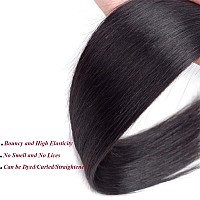 Amella Hair Brazilian Straight Hair 1 Bundle 100 Unprocessed Brazilian Virgin Human Hair Bundles Natural Black 24Inch