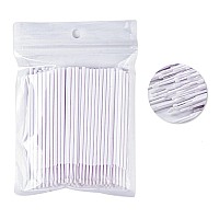 400 Pcs Micro Applicator Brushes Disposable Eyelash Extension Microswab Mascara Wands Brush For Lash Remover Brush Tools White