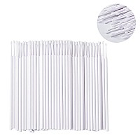 400 Pcs Micro Applicator Brushes Disposable Eyelash Extension Microswab Mascara Wands Brush For Lash Remover Brush Tools White