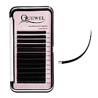 Quewel Eyelash Extensions Ellipse Flat 020Mm Curl D 815Mm Mix Matte Black015020Mm Curl Cccddd Mix815Mm Single 818Mm