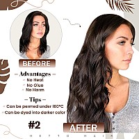 Hetto Brown Micro Loop Human Hair Extensions Natural Micro Ring Hair Extensions 20 Inch 2 Darkest Brown Micro Link Hair Extensi