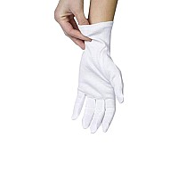 Ansmio 3 Pairs Cotton Gloves White Gloves For Dry Hands Cotton Gloves For Sleeping Moisturizing Night Gloves White Gloves 10