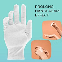 Ansmio 3 Pairs Cotton Gloves White Gloves For Dry Hands Cotton Gloves For Sleeping Moisturizing Night Gloves White Gloves 10