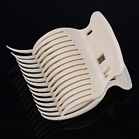 Tbestmax 24 Hot Roller Clips for Hair Curler Claw Clip Replacement Hair Section Styling for Women Girls White