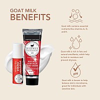 Dionis Goat Milk Skincare Peppermint Scented Hand Cream Lip Balm Set Travel Hand Lotion Lip Balm Set For Self Care Gifts