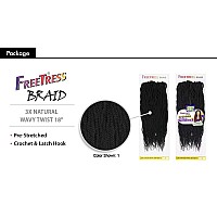 MULTI PACK DEALS! FreeTress Synthetic Hair Crochet Braids 3X Pre-Stretched Natural Wavy Twist 18