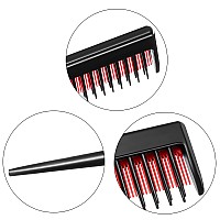 3 Piece Triple Teasing Comb Rat Tail Combs For Women Tool Structure Tease Layers Rattail Comb Rat Tail Comb For Back Combing