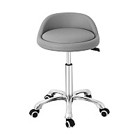 Grace Grace Rolling Stool With Backrest Larger Seat Shop Stool Chair Heavy Duty Stool With Wheels For Shop Salon Office And