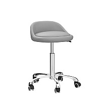 Grace Grace Rolling Stool With Backrest Larger Seat Shop Stool Chair Heavy Duty Stool With Wheels For Shop Salon Office And