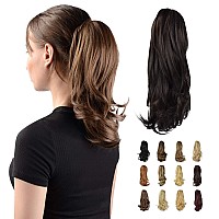 Sofeiyan 13 Ponytail Extension Long Curly Ponytail Clip In Claw Hair Extension Natural Looking Synthetic Hairpiece For Women D