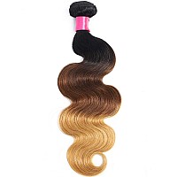 Misoun 1B427 Ombre Human Hair Body Wave Bundles Brazilian Ombre Human Hair Body Wave 3 Bundles 1B427 Human Hair Weaves Virgi