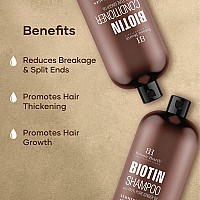 Botanic Hearth Biotin Shampoo And Conditioner Set With Ginger Oil Keratin For Hair Loss And Thinning Hair For Men And Women