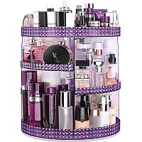 Awenia Makeup Organizer 360Degree Rotating Adjustable Makeup Storage 7 Layers Large Capacity Cosmetic Storage Unit Fits Diff