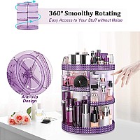 Awenia Makeup Organizer 360Degree Rotating Adjustable Makeup Storage 7 Layers Large Capacity Cosmetic Storage Unit Fits Diff