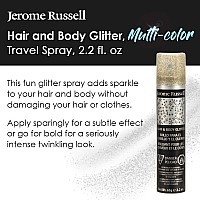 Jerome Russell Temporary Hair And Body Glitter Color Spray Travel Spray Lightweight Adds Sparkly Shimmery Glow Perfect To Us