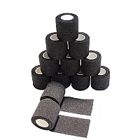 Needlehouse Tattoo Grip Tape Wrap Cover Tattoo Bandage 12Pcs 2 Inches X 5 Yards Disposable Cohesive Nonwovens Elastic Movement S